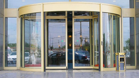 嘉峪关旋转门：通行快外观美，成商业建筑独特的风景线！